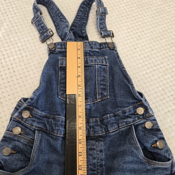 Vintage Eusie Blue Denim Overalls Kids Size 11 Pockets Belt‎ Loops - Picture 13 of 14